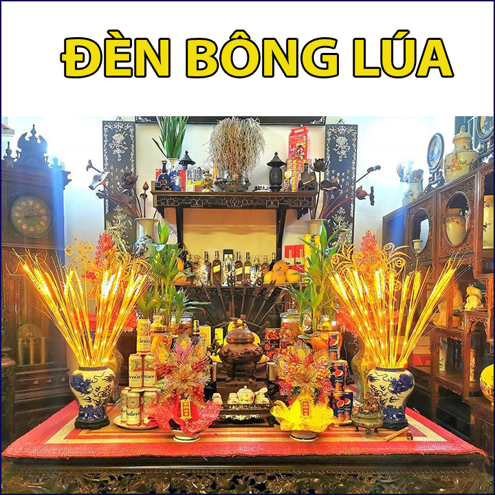 Đèn bông lúa trang trí - lúa led bông lúa thần tài để bàn thờ gia tiên mang lại nhiều tài lộc, bó 10-15-20 bông điện 220v, đèn bông lúa ánh sáng, led bông lúa, bộ đèn led bông lúa vàng, đèn led bông lúa thần tài, đèn led hình bông lúa