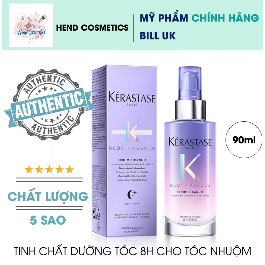 Serum dưỡng tóc Kerastase Blond Absolu Serum Cicanuit Night Serum 90ml cho tóc nhuộm