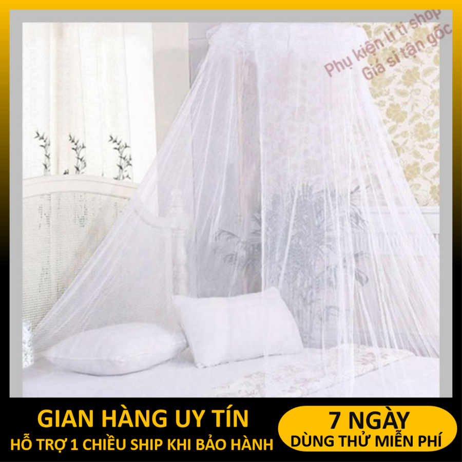 (sale) mùng cung đình ( kích thước: chóp: 65cm, cao: 2.6m, đáy: 1.8m )(40)