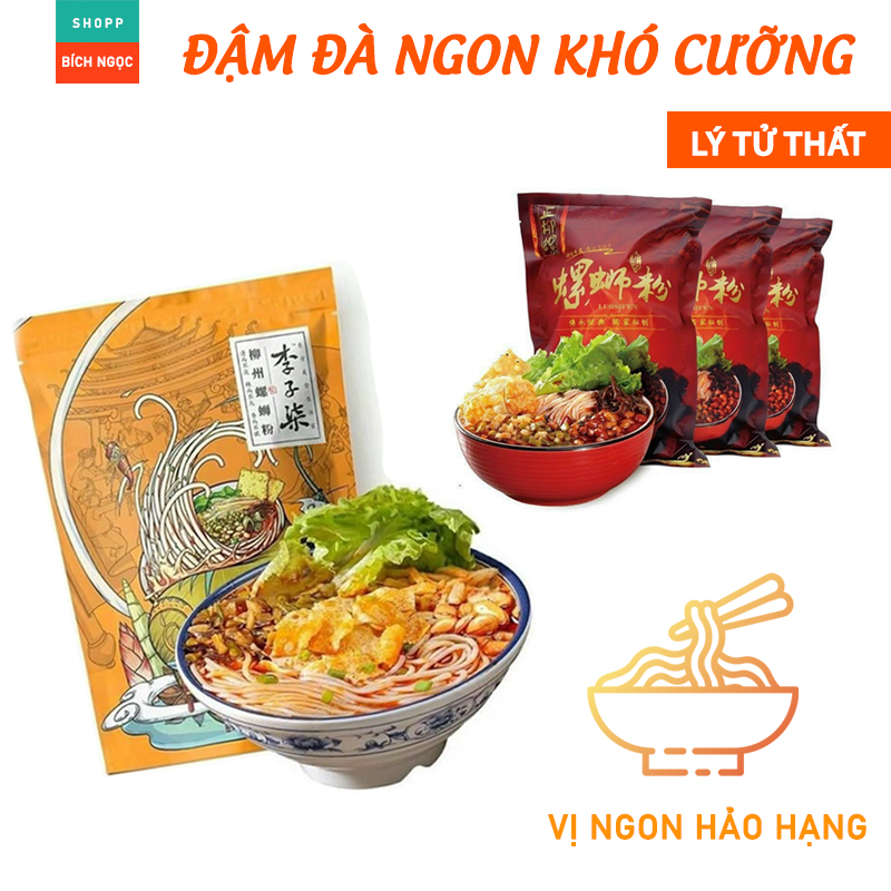 Bún ốc lý tử thất chua chua cay cay, vị đậm đà ngon khó cưỡng, sản phẩm nhập chính hiệu gói to 335g