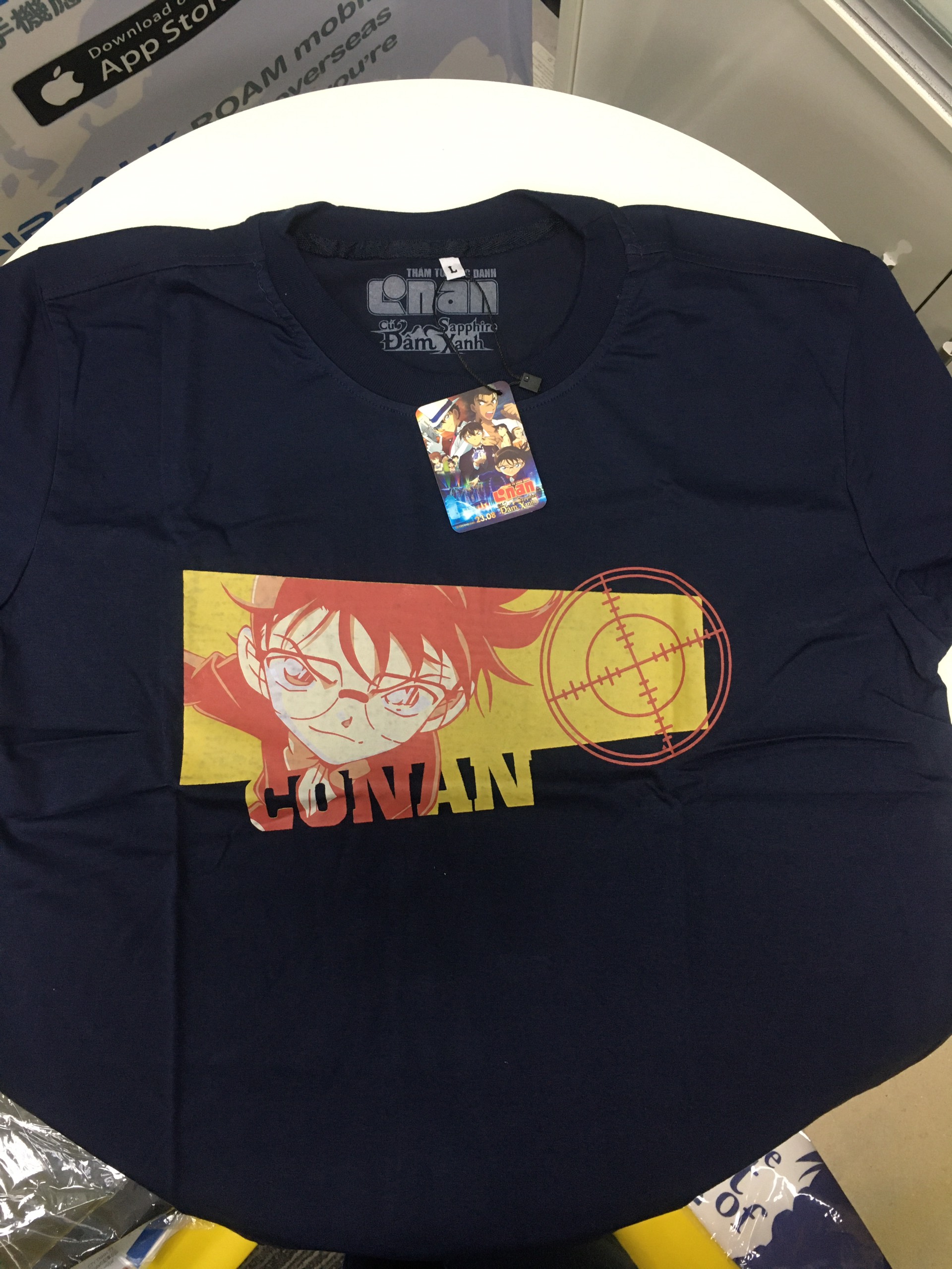 [HCM]Áo thun Tagger Conan Phiên bản phim 2019 - màu xanh đậm - MUA 3 ÁO BẤT KỲ TẶNG 1 KHĂN BANDANA VÀ 1 GIÁ ĐỠ ĐIỆN THOẠI POPSOCKET