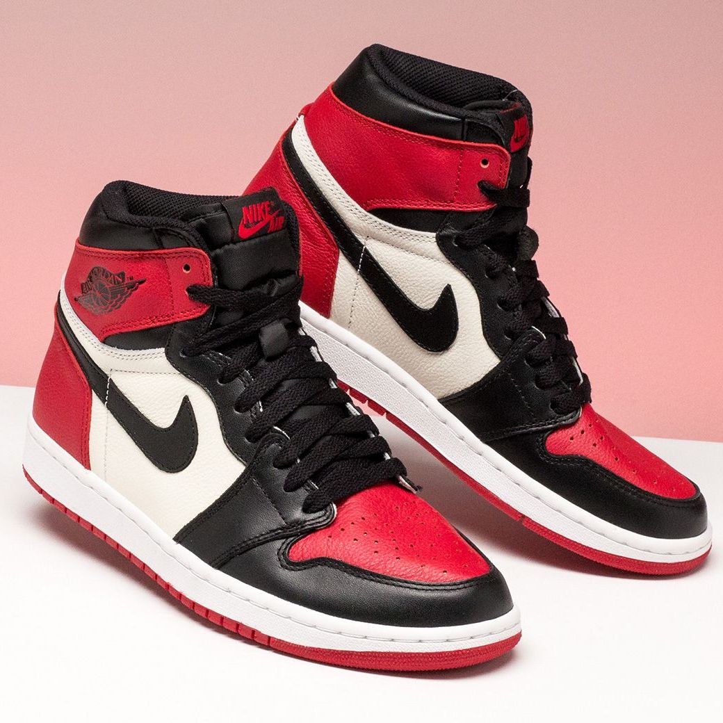 Giày Sneaker J0rdan 1 High Retro bred toe ( JD1 đỏ đen)