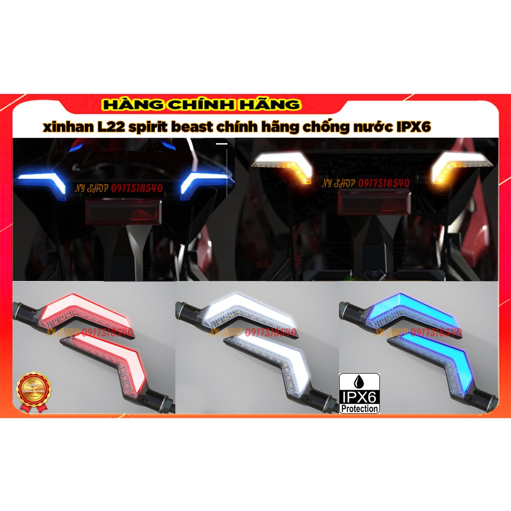 Xinhan l22 spirit beast chính hãng hiệu ứng audi chống nước ipx6 có bán kèm chớp led điện tử
