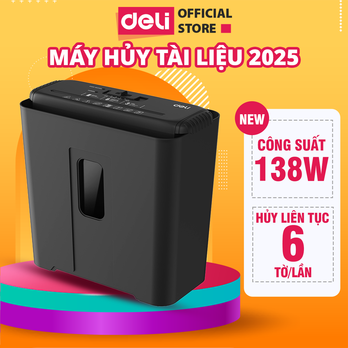 [VOUCHER 80K] Máy Hủy Tài Liệu Deli Cao Cấp Máy Băm Giấy Tờ Công Suất Cao 85W-200W Chất Liệu Bền Chắc An Toàn Phù Hợp Cho Văn Phòng Nhà Trường Doanh Nghiệp