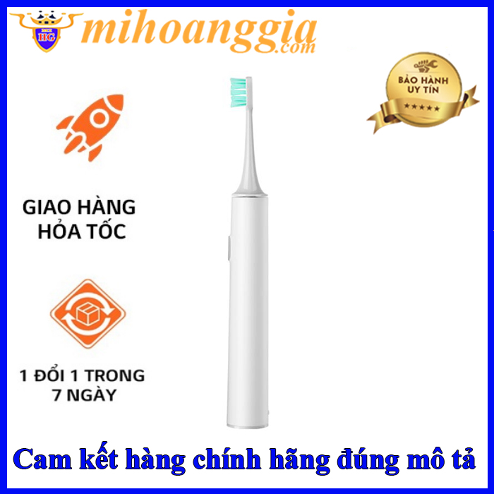 Bàn chải đánh răng điện xiaomi T300 | Bàn chải điện xiaomi T300 2 chế độ rung - mihoanggia