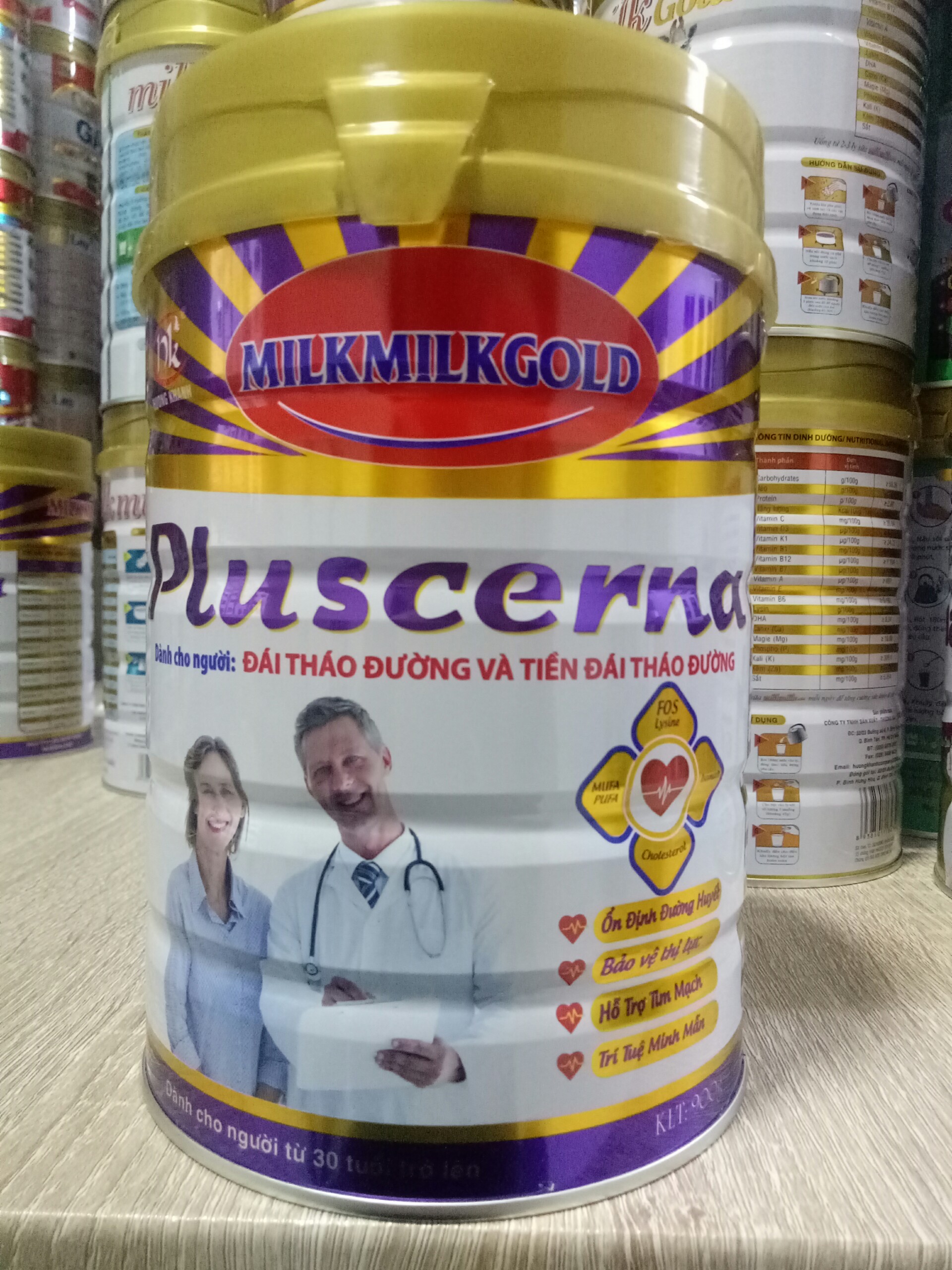 Sữa cho người tiểu đường Milkmilkgold 900g - Sữa dành cho người tiểu đường, tốt cho tim mạch