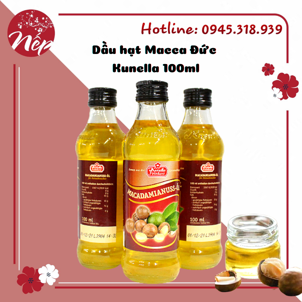 DẦU MACCA KUNELLA FEINKOST CHO BÉ 100ML ĐỨC (Date: T4.2022)