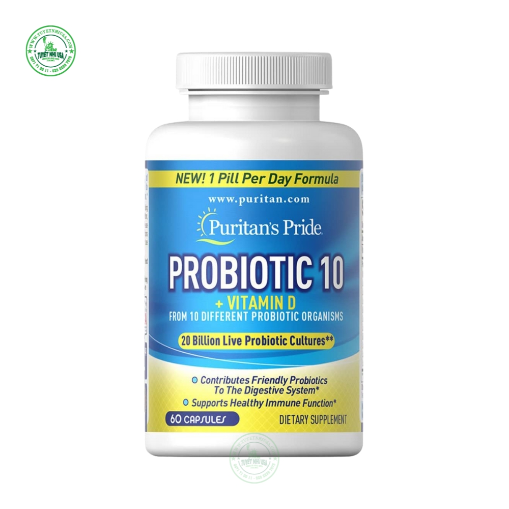 Puritan’s pride – probiotic 10 + vitamin d