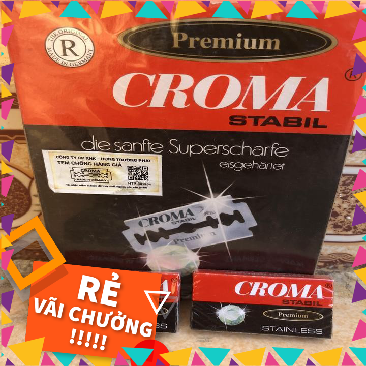 Lưỡi dao croma hộp 10 lưỡi
