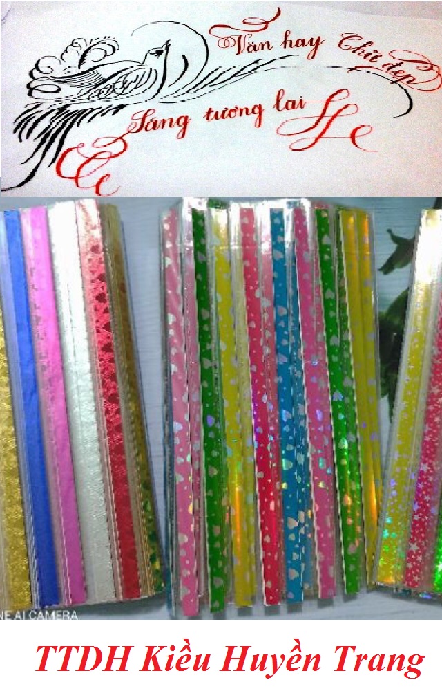 Giấy gấp sao nhiều màu sắc