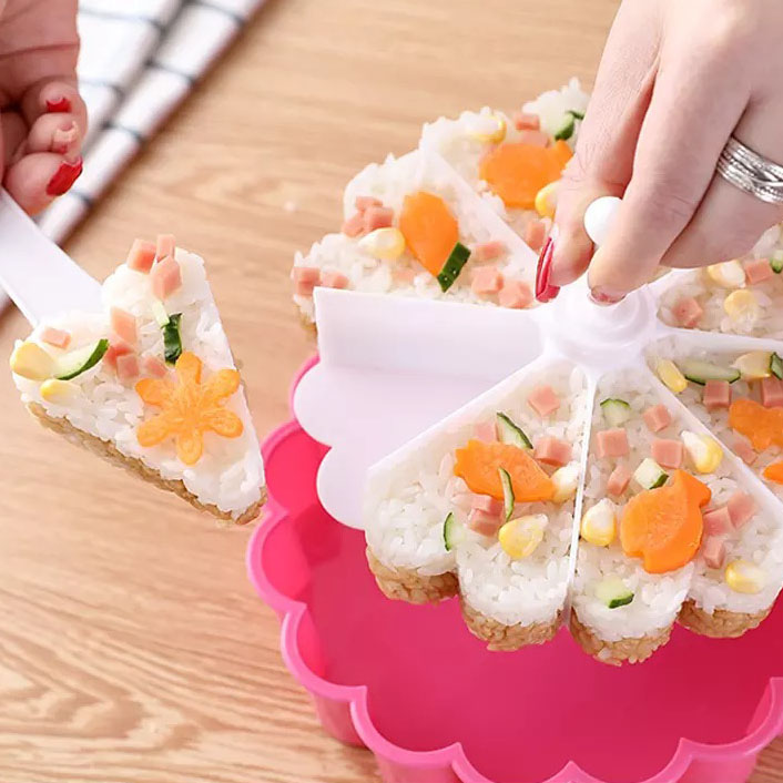 Khuôn Xôi 8 Ngăn Đa Năng - Khuôn Làm Bánh, Sushi, Thạch Rau Câu