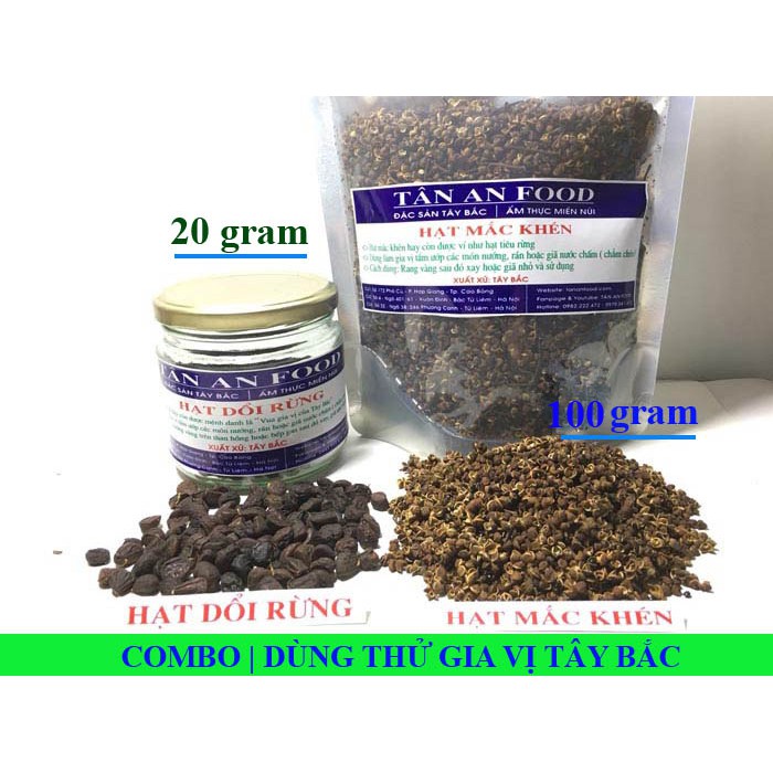 Combo: 20g Hạt dổi + 100g Mắc khén