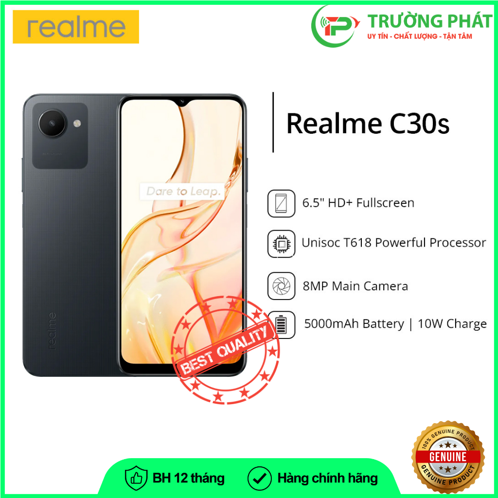 Điện thoại realme C30s  Hàng chính hãng, Bảo hành 12 tháng