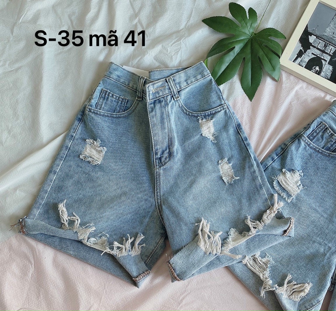 [HCM]Quần Short Ngố Jean Nữ Rách Bao Ngầu Bao ChấtChất Jean Xịn Sò Có Size Đại Bao dày Dặn-JT