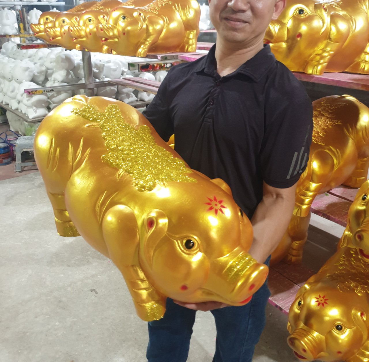 Lợn đất siêu to, heo đất tiết kiệm, heo ngọc trinh khổng lồ