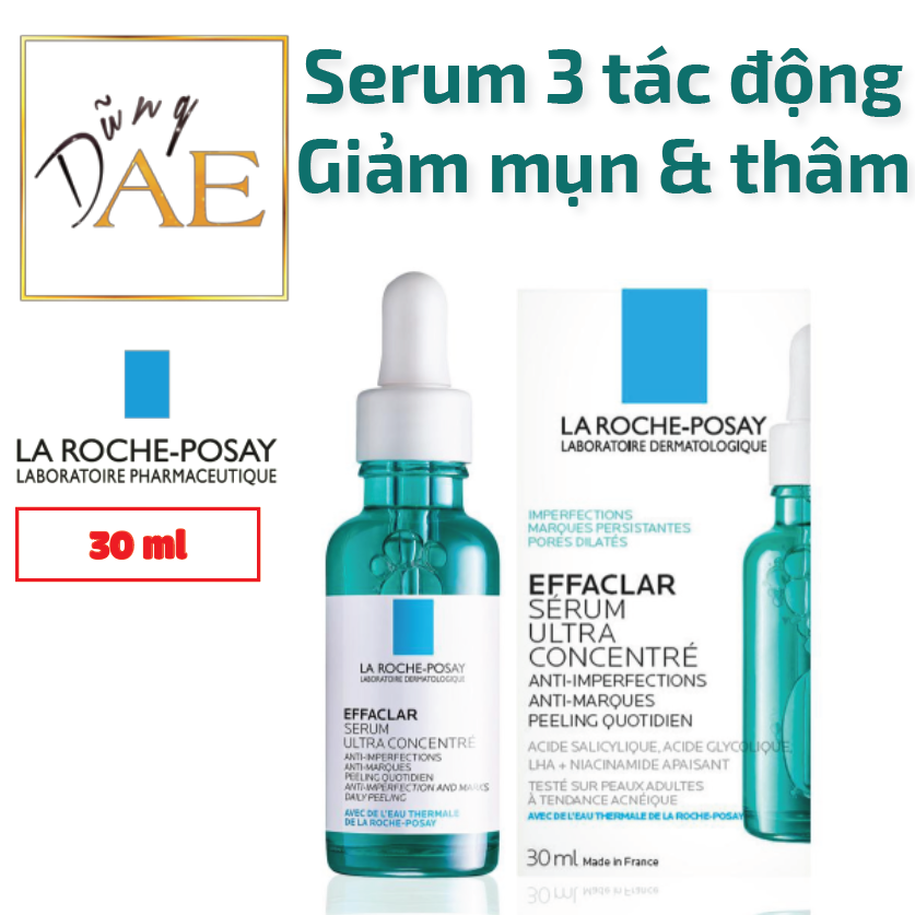 Tinh chất 3 tác động giảm mụn, thâm sau mụn - Serum LA ROCHE POSAY EFFACLAR ULTRA CONCENTRATED 30mL