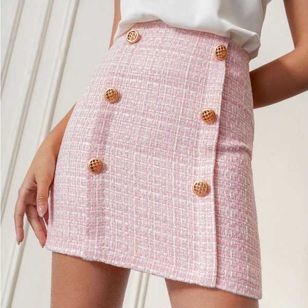 Chân váy ngắn tweed 2nddate sk020pp
