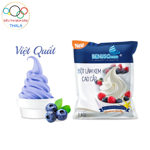 Bột làm kem tươi hương việt quất cao cấp