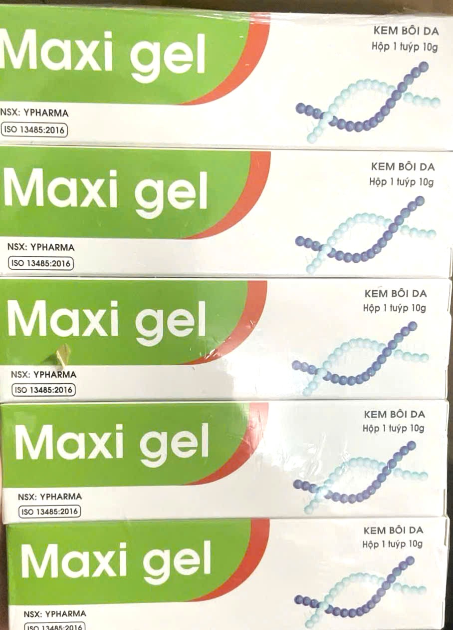 Kem bôi da gel bôi da Maxi gel dưỡng ẩm làm mền da viêm da ngứa mụn nhọt bóng nước sần sùi