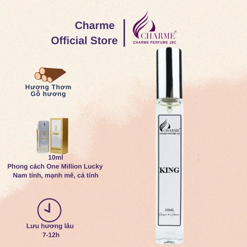 Nước hoa nam Charme King 10ml nam tính mạnh mẽ cá tính