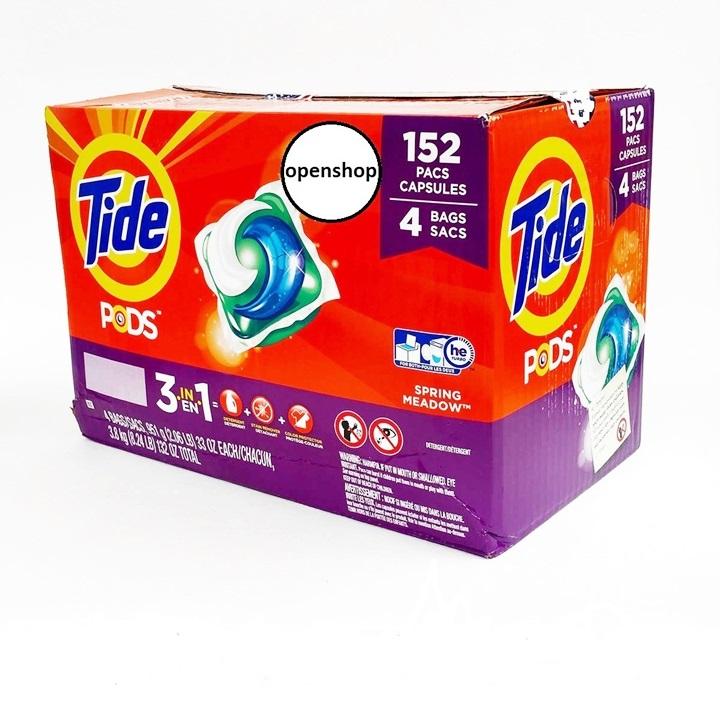Thùng Giặt xả Tide Pods Hương Downy Mỹ ( 168 viên)