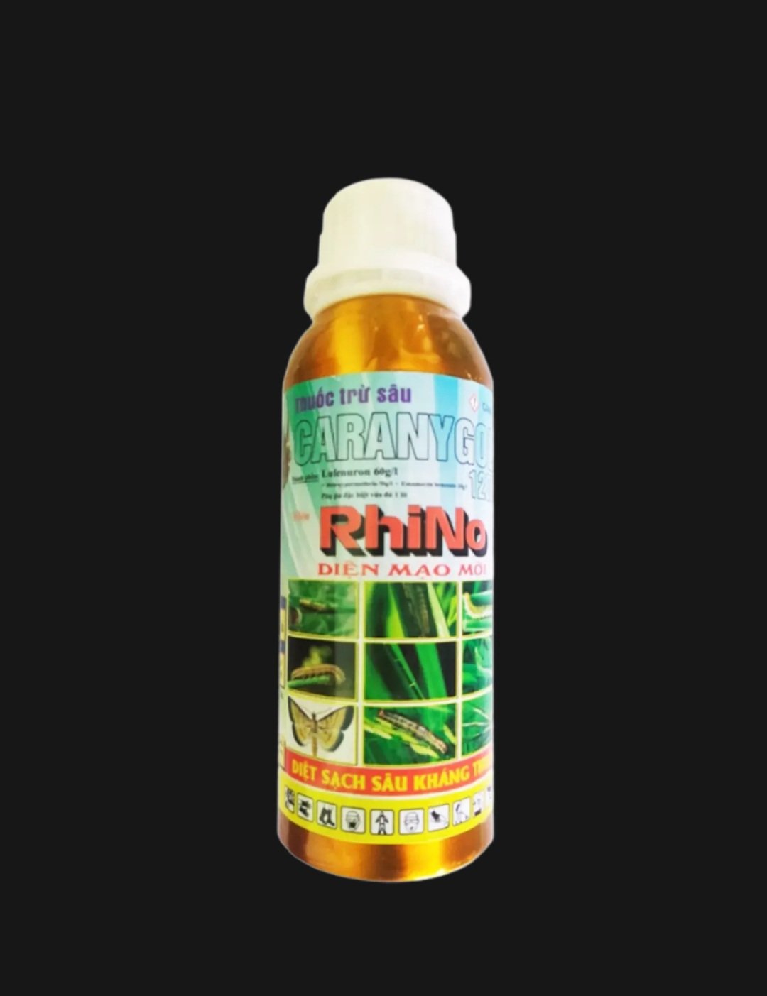 Thuốc trừ sâu - RHINO 120 EC (chai 250ml) - diệt các loại sâu kháng thuốc: sâu cuốn lá, sâu xanh trên cải, bọ trĩ hại dưa, bầu, bí, ớt, nhện gié, sâu cắn chẽn