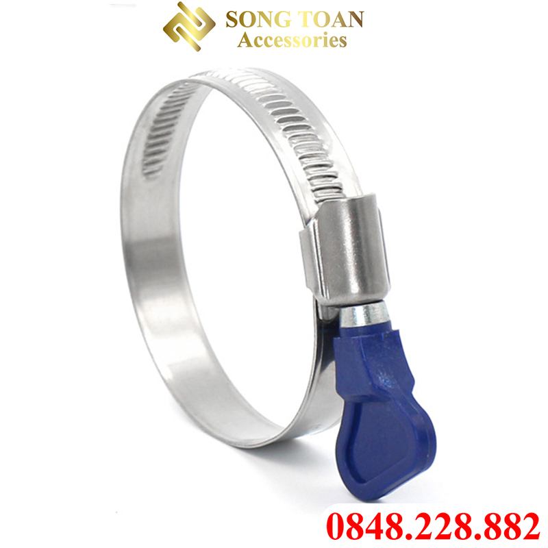 Cổ dê siết ống cánh bướm INOX 304 siêu bền