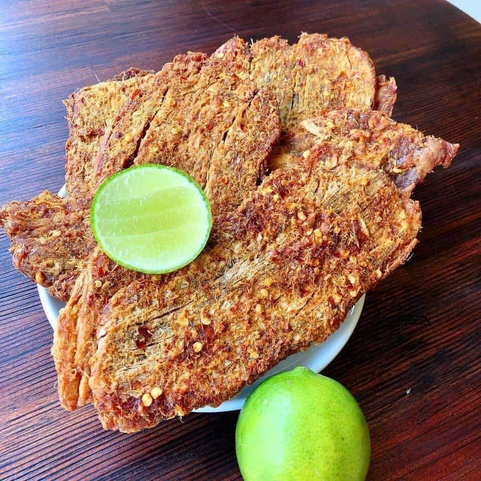 0.5kg khô bò miếng quy nhơn - đồ ăn vặt nhà làm