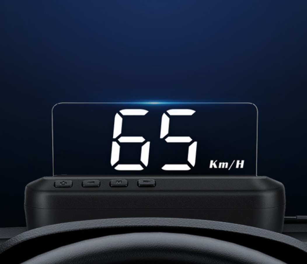 Thiết Bị HUD Hiển Thị Tốc Độ Xe Lên Kính Lái C100 Thế Hệ Mới HUD cho Xe Hơi Ô Tô Bản Nâng Cấp Cực Nét Miễn Dán Phim OBD2