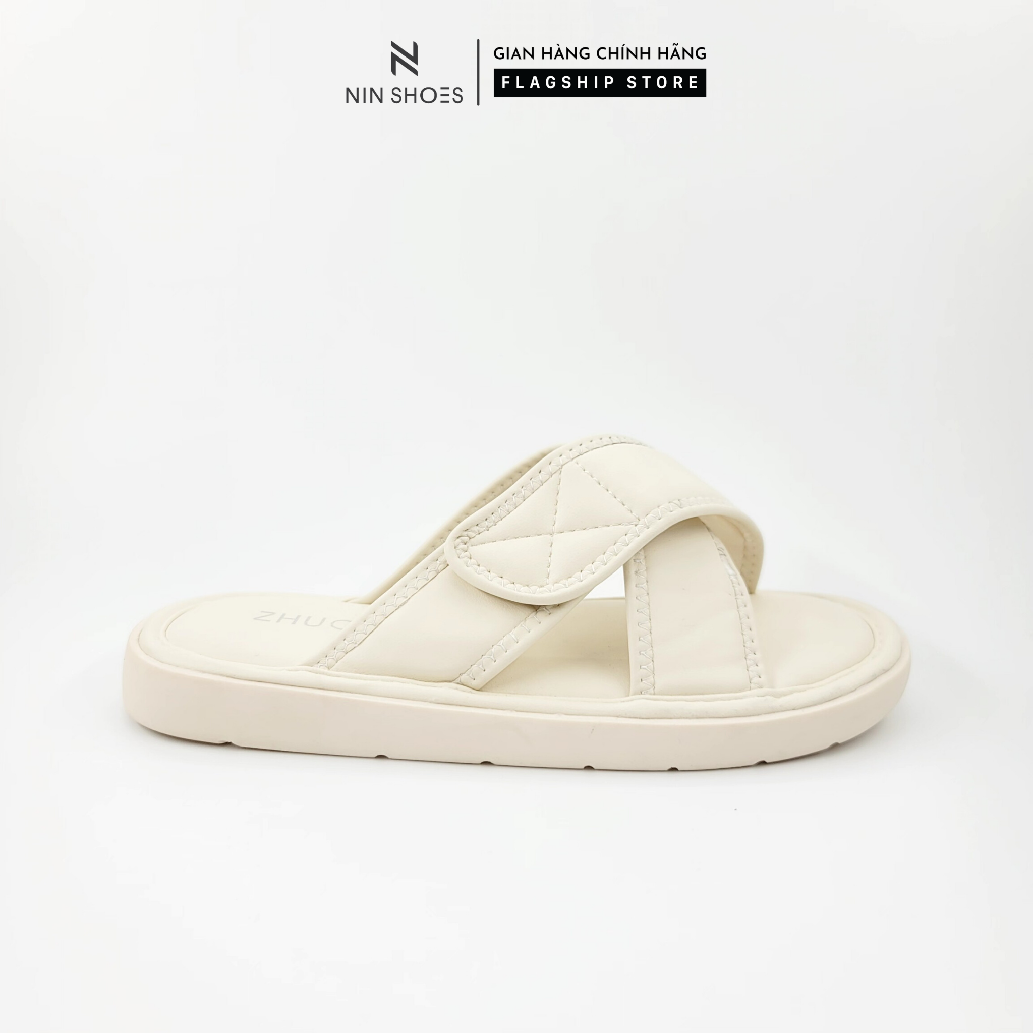 Dép Ninshoes - Dép lê bánh mỳ nữ 2 quai chéo nhau xinh êm chân hot hit