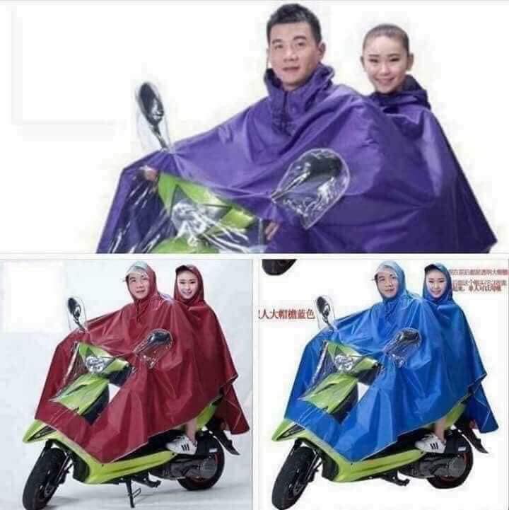 Áo Mưa Phản Quang 2 Đầu Vải Nhựa PVC 2 Da Cao Cấp - Áo Mưa Phản Quang - Áo Mưa Phản Quang 1 Đầu 2 Da PVC Cao Cấp Có Kính Che Mưa
