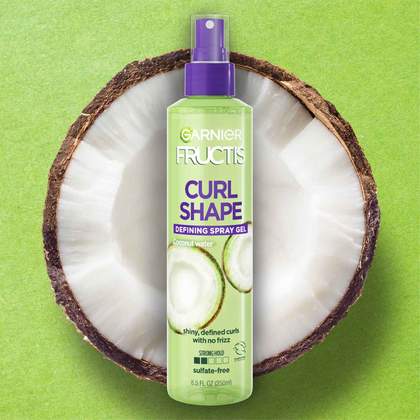 Bình keo xịt tạo hình tóc Garnier Fructis Style Curl Shape Defining Spray Gel Curly Hair 250ml (Mỹ)