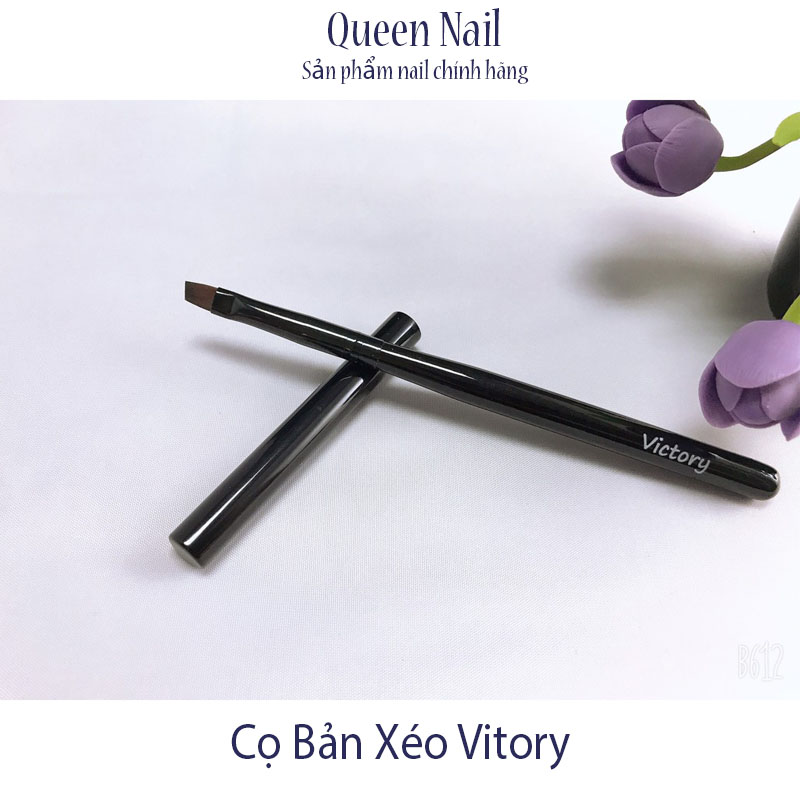 Cọ nail bản xéo Vitory - Cọ vẽ chuyên dụng cho dân làm móng