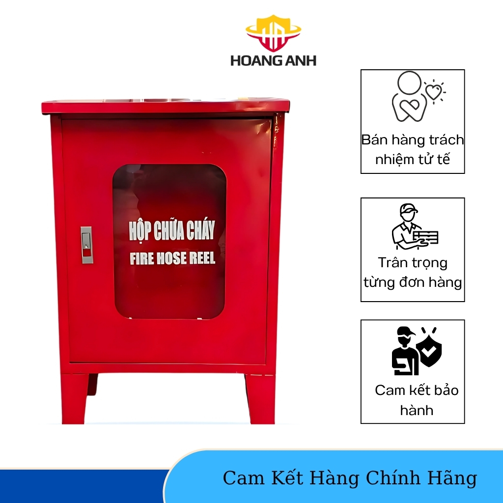 Tủ hộp đựng thiết bị PCCC vòi chữa cháy, lăng chữa cháy, bình chữa cháy bằng tôn sắt ngoài trời chống rỉ sét