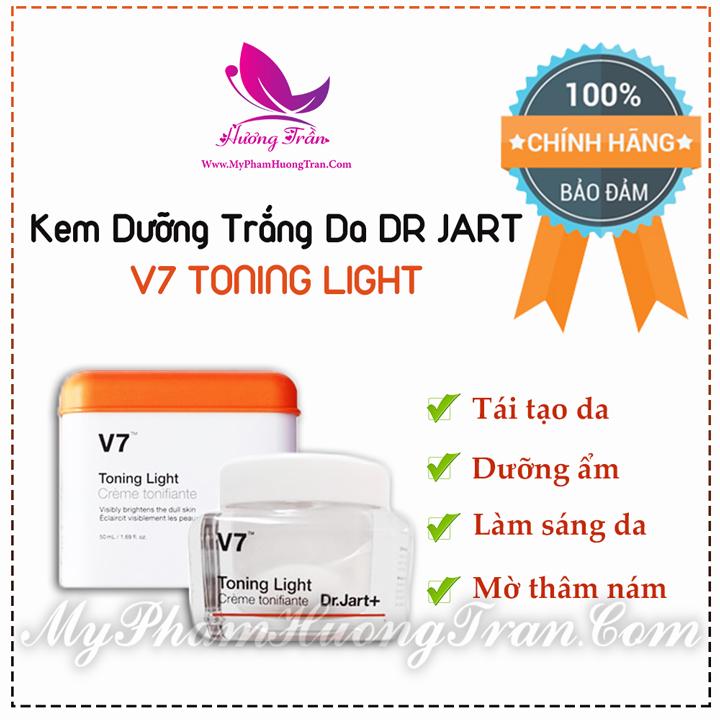 Kem dưỡng trắng da dr jart v7 toning light 50ml - chính hãng hàn quốc