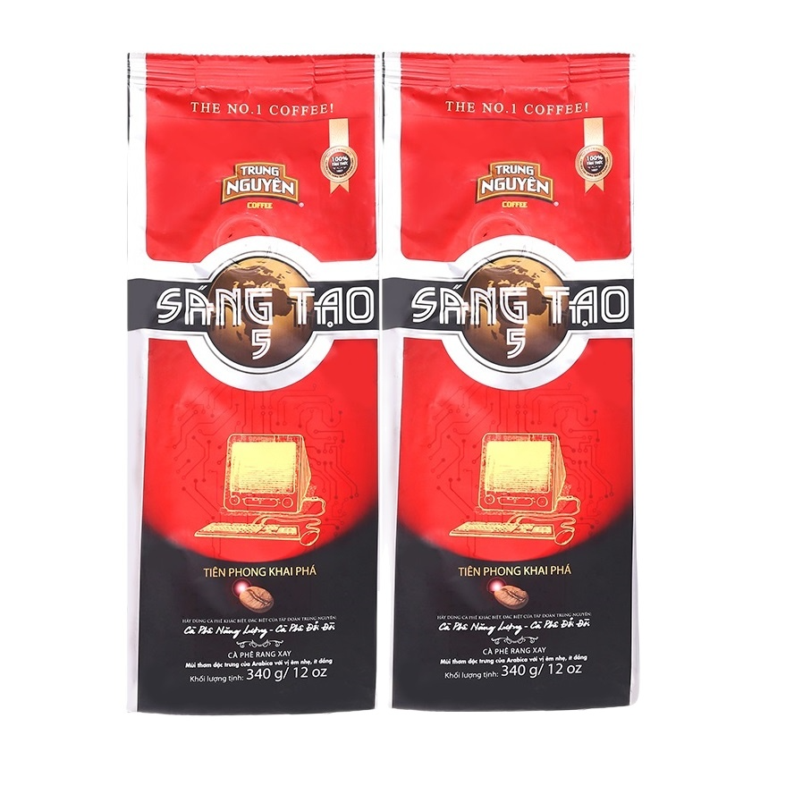 (Combo 2 Gói) Cà Phê Sáng Tạo 5 Trung Nguyên (Bịch 340gram)