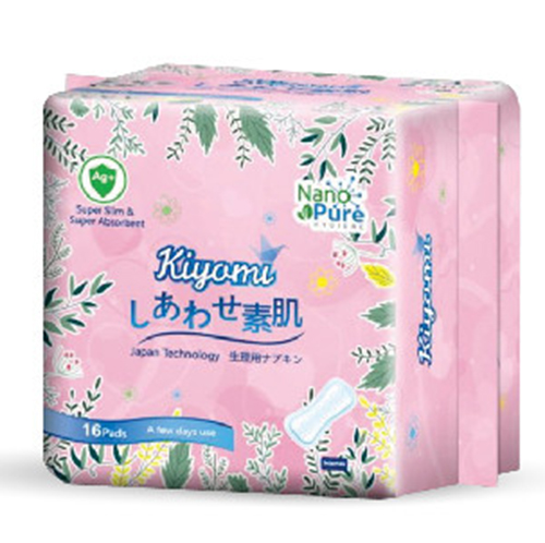 Băng vệ sinh hàng ngày KIYOMI Nano Pure siêu thấm hút bịch 16 miếng Nhật Bản