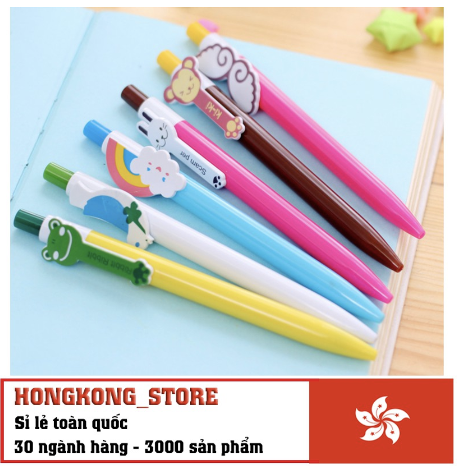 [COMBO 3 Chiếc] Bút Bi Viết Cầu Vồng Nhiều Màu Đẹp Mắt - Bút Bi Viết Văn Phòng Mực Xanh