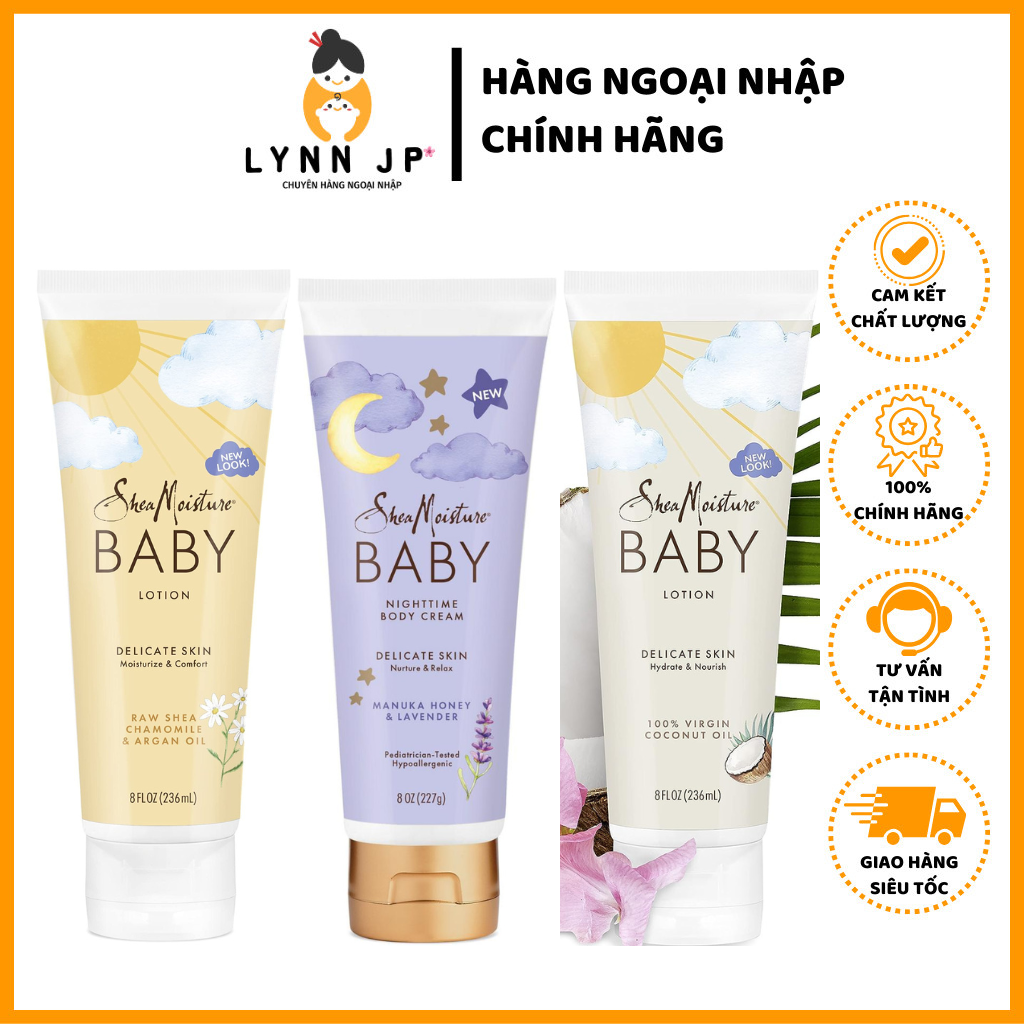 Kem dưỡng ẩm cho bé Shea Moisture Baby 237ml- Dạng Tuýp