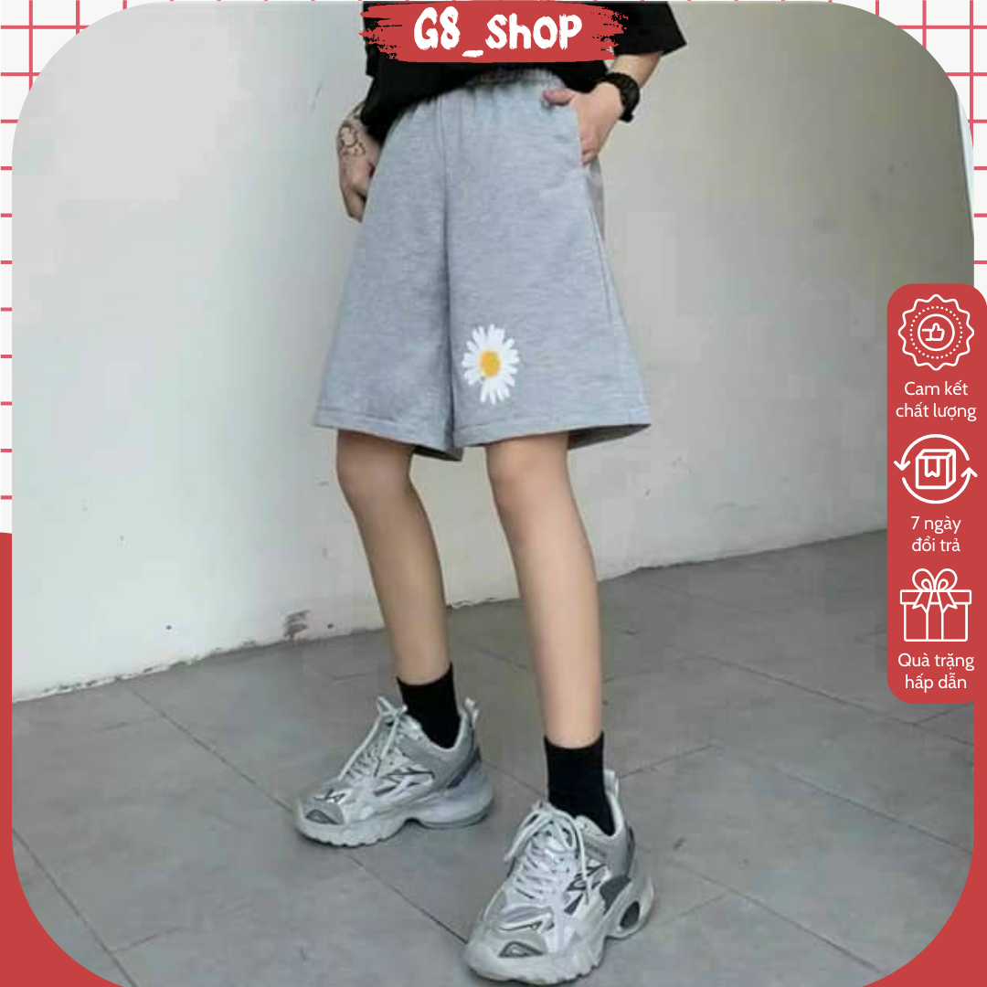 [Giá Hủy Diệt] Quần short nữ- Choobe/ quần ngắn nữ/quần lưng thun vải thô có nút/quần short/quần short nam-nữ M66