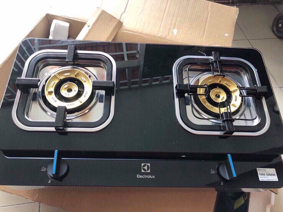 Bếp gas đôi electrolux etg729gktr-hàng trưng bày chính hãng-đầu hâm ngắt gas tự động nấu nhanh không đen đáy nồi