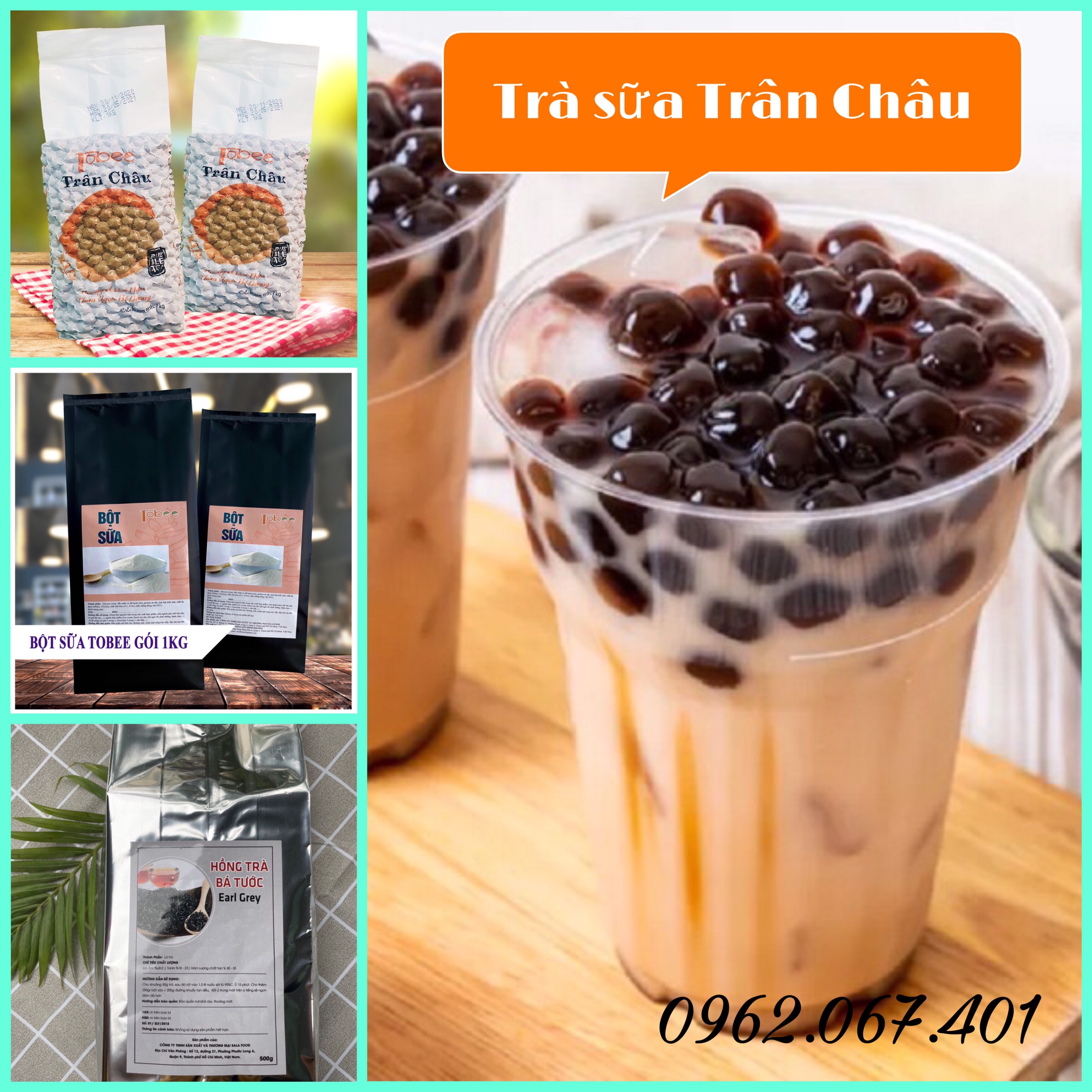 Combo Trà Sữa Trân Châu Lớn