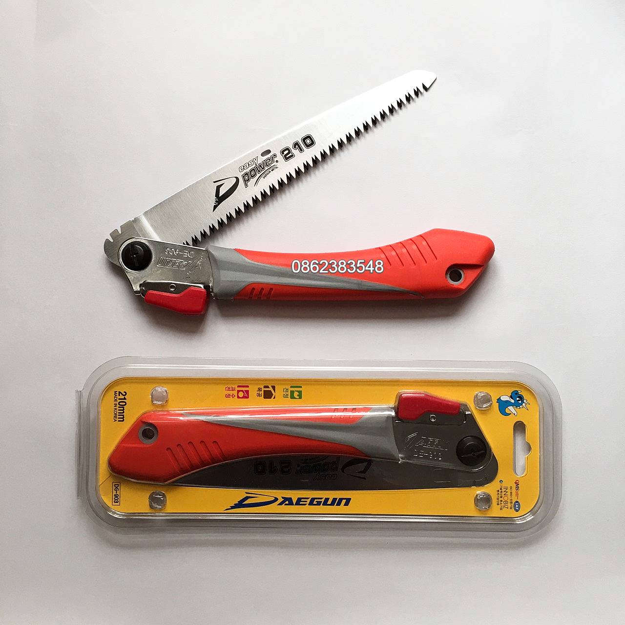 Cưa gấp cưa gỗ cưa cành cây, cây cảnh bonsai Hàn Quốc DAEGUN 210mm