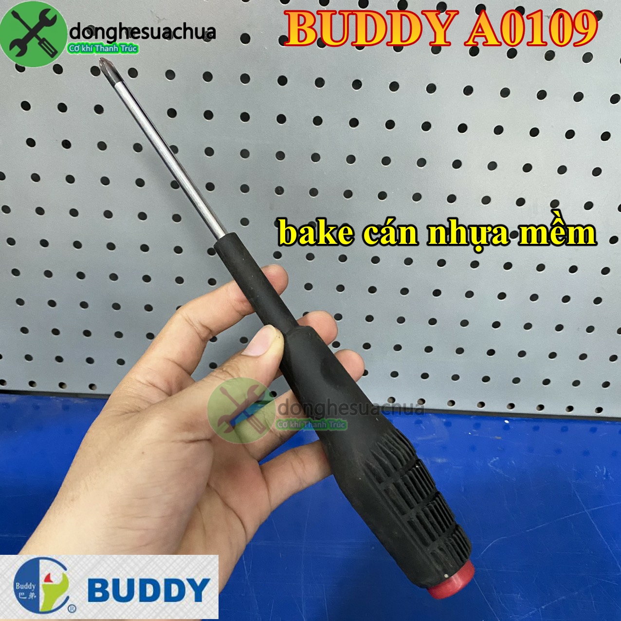 Vít bake cán nhựa mềm buddy a0109 150mm