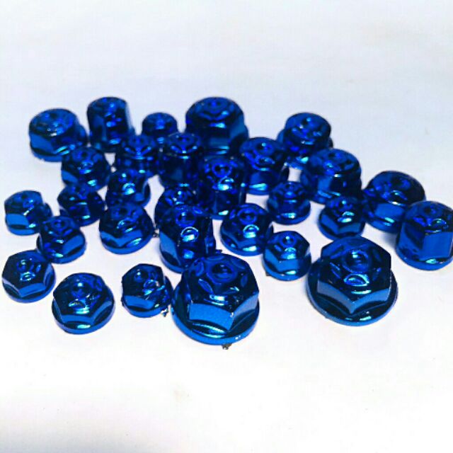 Bộ chụp ốc màu xanh dương