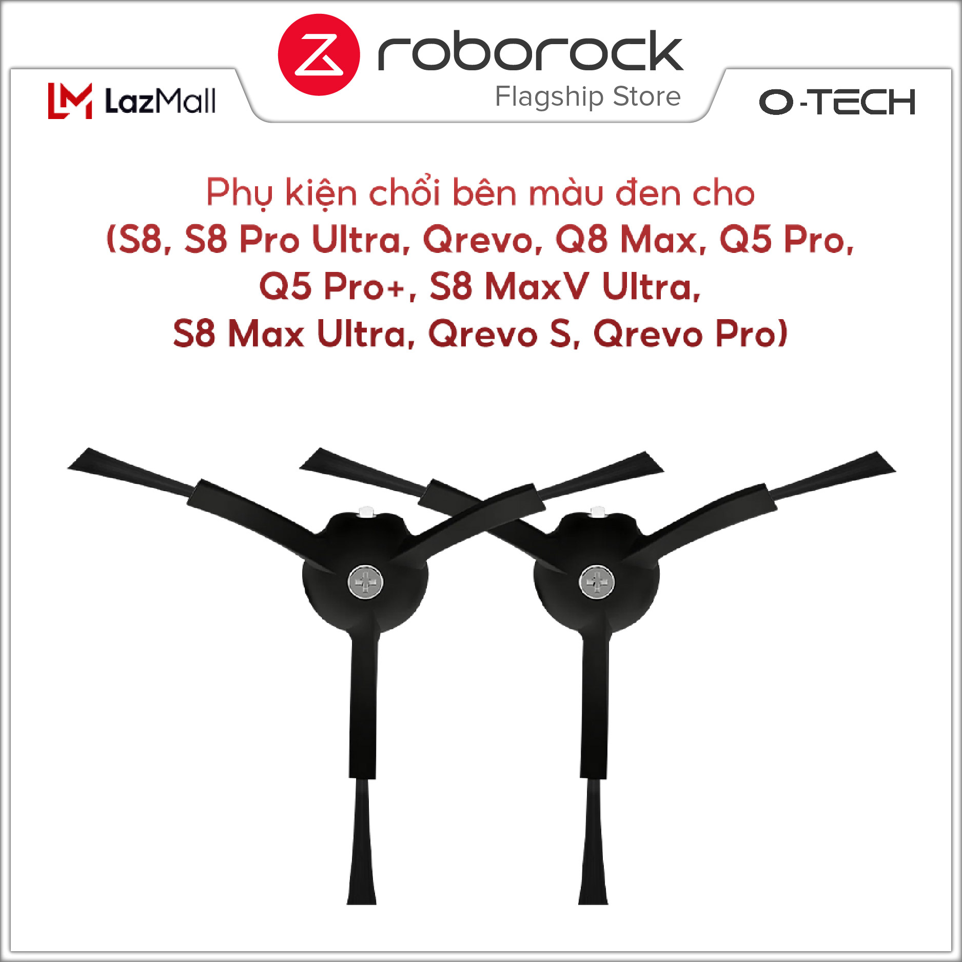 Phụ kiện chổi bên cho Robot hút bụi Roborock | S8 S8 Pro Ultra Qrevo Q8 Max Q5 Pro Q5 Pro+ S8 MaxV Ultra S8 Max