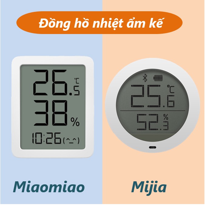 [BIG] Đồng hồ nhiệt ẩm kế Xiaomi Miaomiao MHO-C601 - Ẩm nhiệt kế Xiaomi Mijia