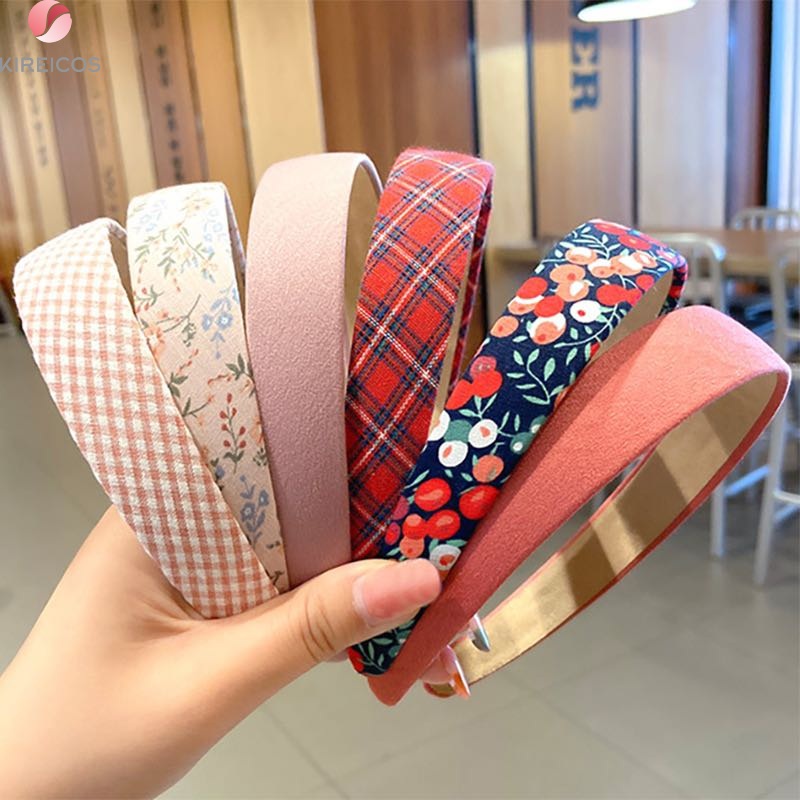 [HCM]Băng đô Bờm cài tóc in họa tiết Hot trend Kiểu Pháp Lãng mạn - kireicos