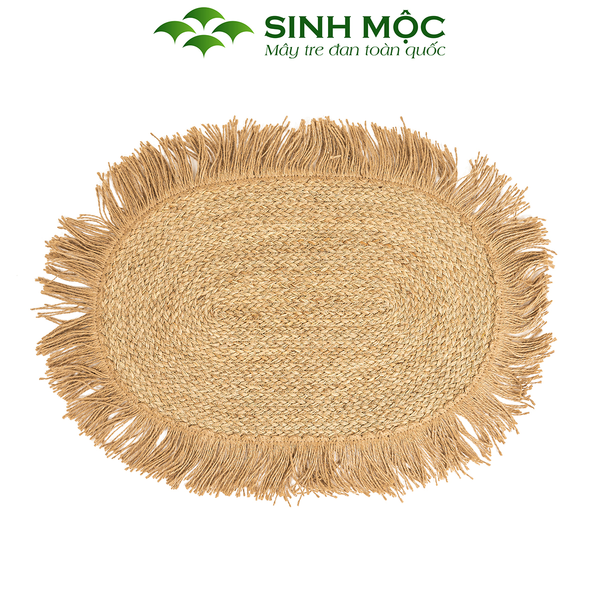 Thảm cói decor, thảm chùi chân, decor trang trí phòng khách, cói decor, thảm chụp ảnh - M2015