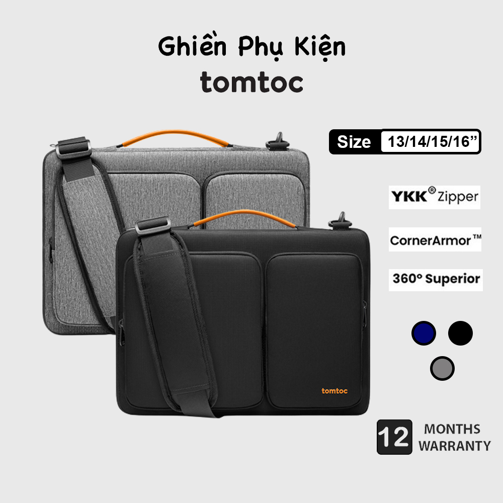 Túi Đeo Tomtoc USA Shoulder Bags 360 Dành Cho Macbook M3/M2/M1 13/14/15/16inch